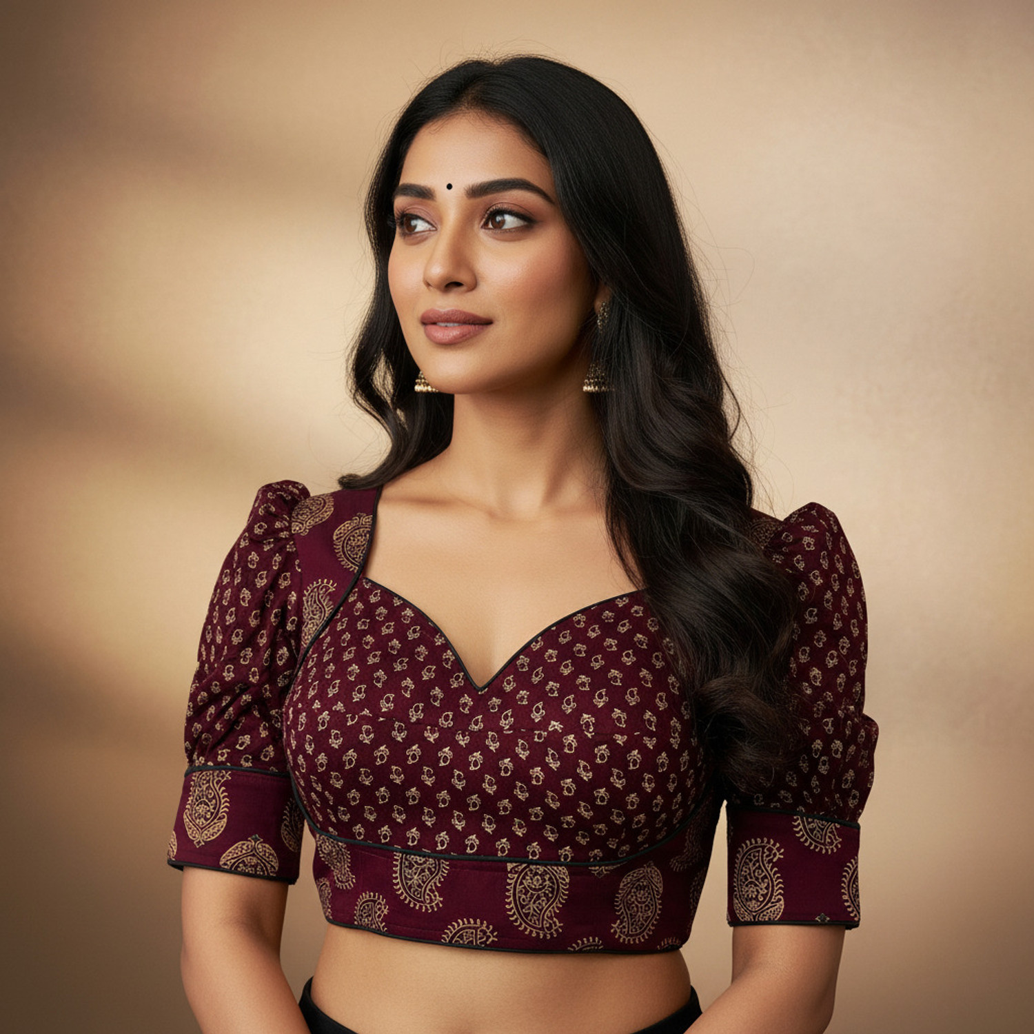 Image of EZ stall Sweetheart Neck Women Blouse