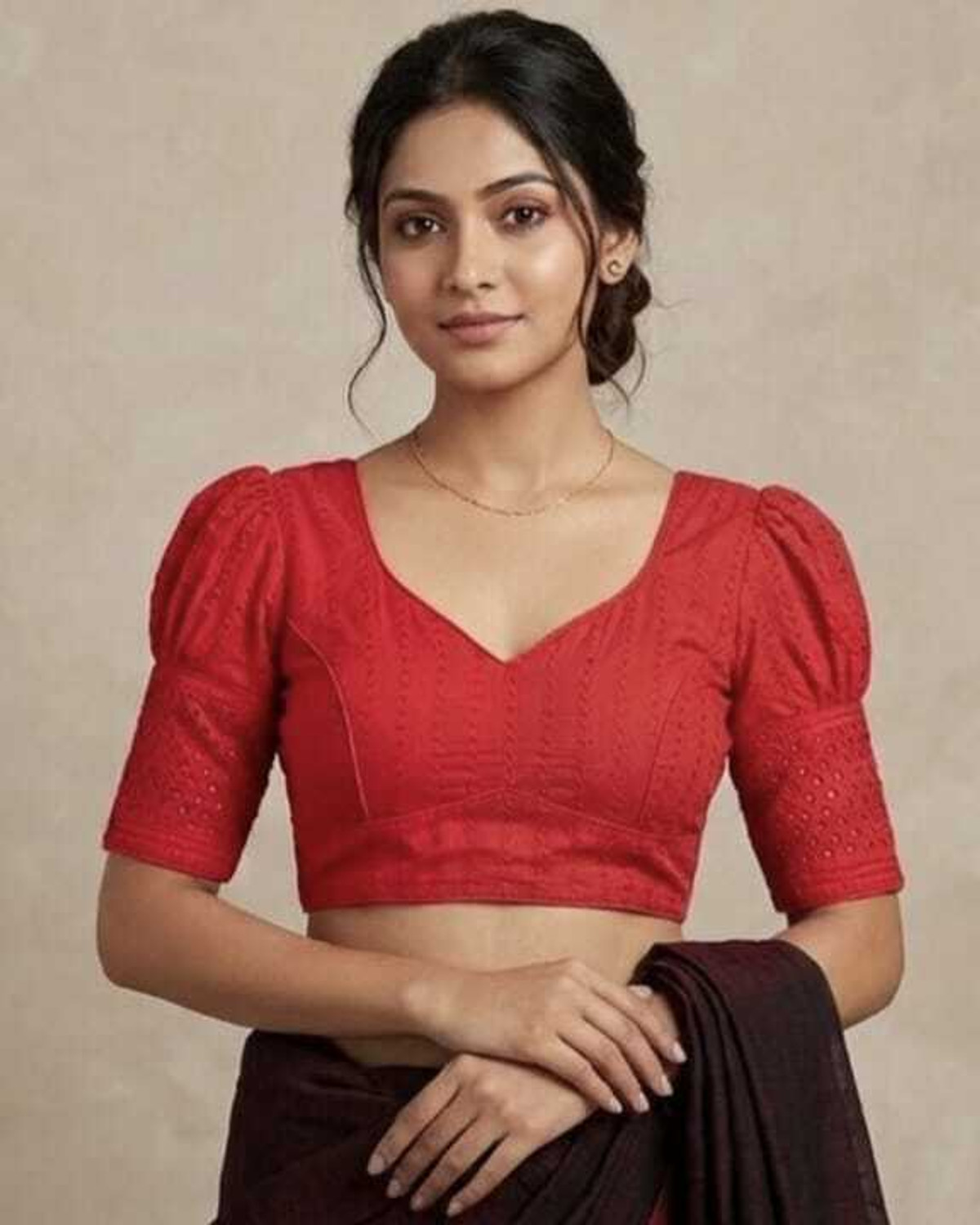 Image of mahidgarnents V-Neck Women Blouse