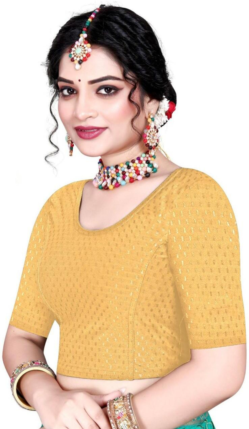 Image of VAANI KARAN ENTERPRISES Round Neck Women Blouse