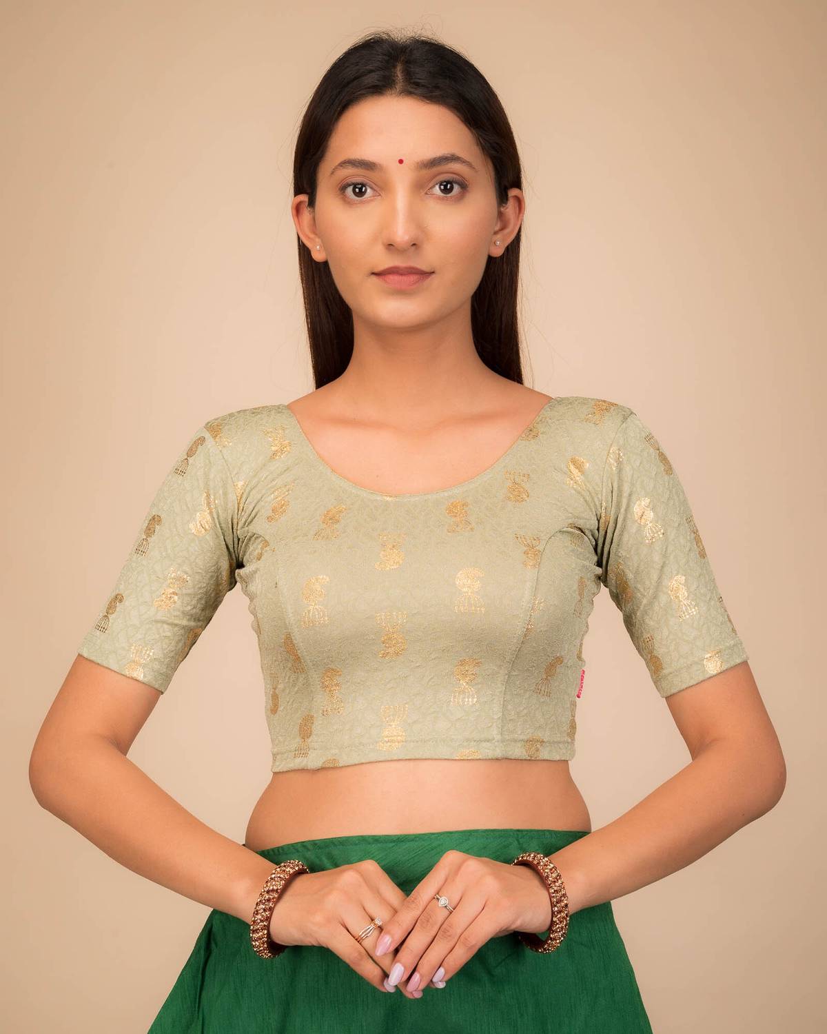 Bindigasm's Advi Round Neck Women Blouse