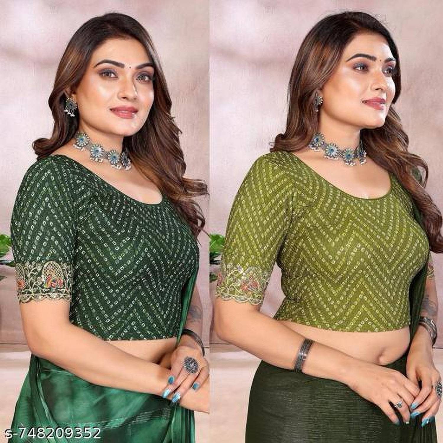 BADGERW INSOME Round Neck Women Blouse