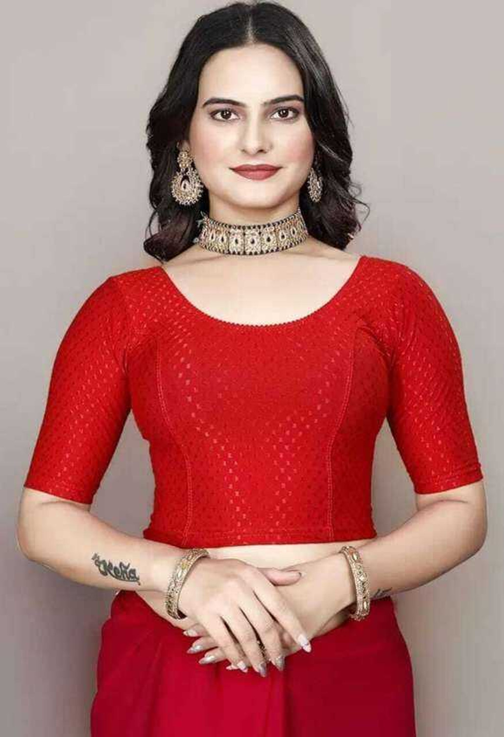 Image of AdityaTopNotch Round Neck Women Blouse