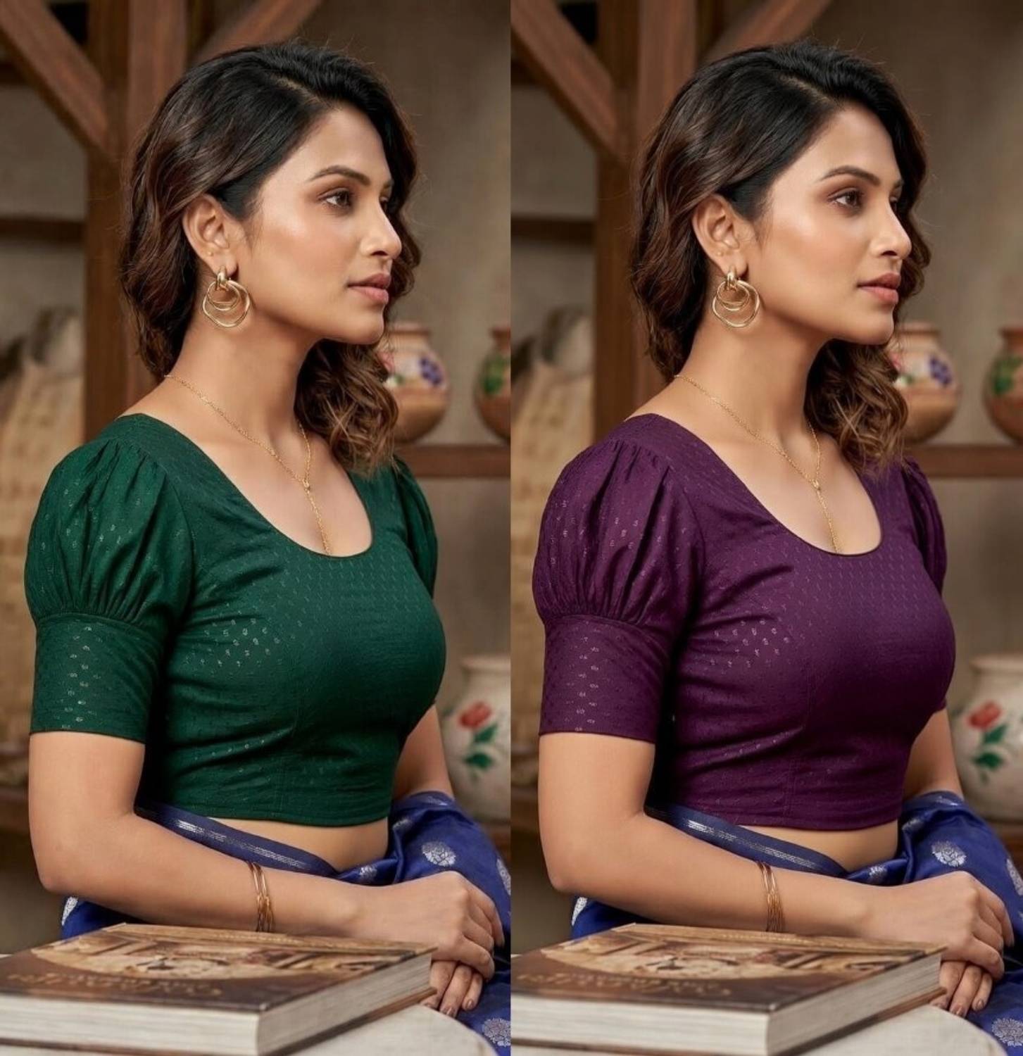 THE BLOUSES Round Neck Women Blouse