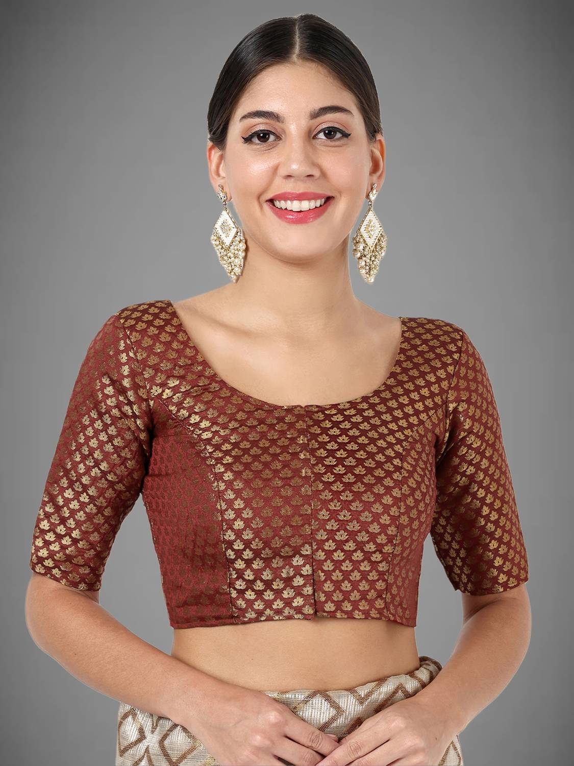 Vamika Round Neck Women Blouse Venica Circular flare blouse