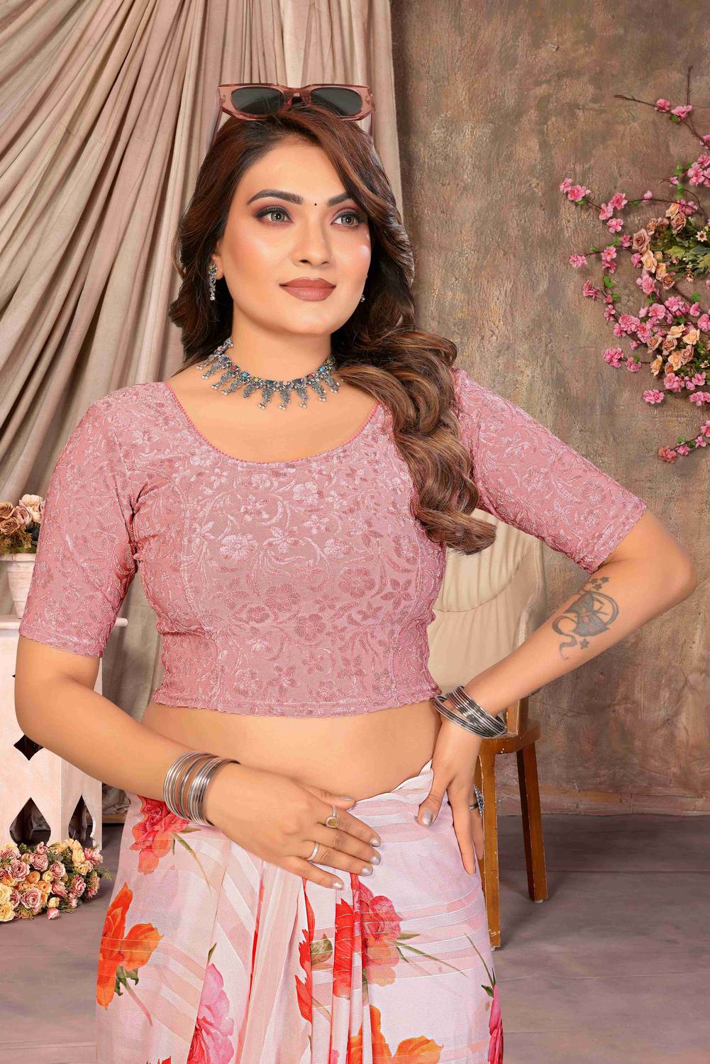 BTEXFashion Round Neck Women Blouse