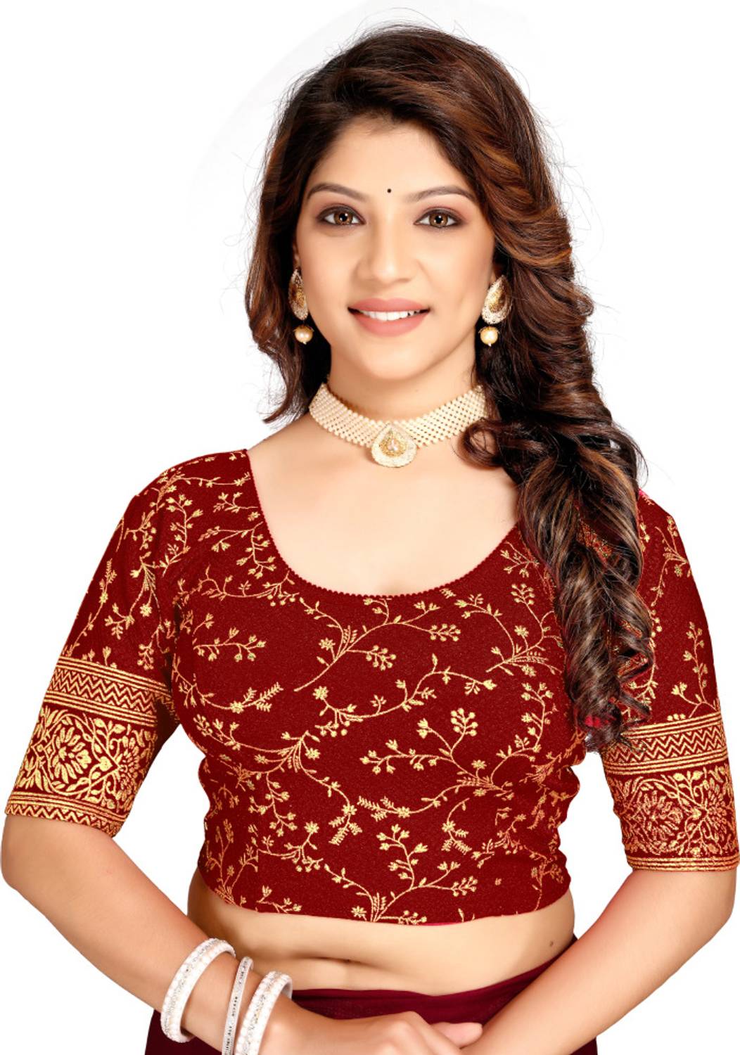 THE BLOUSES U-Neck Women Blouse
