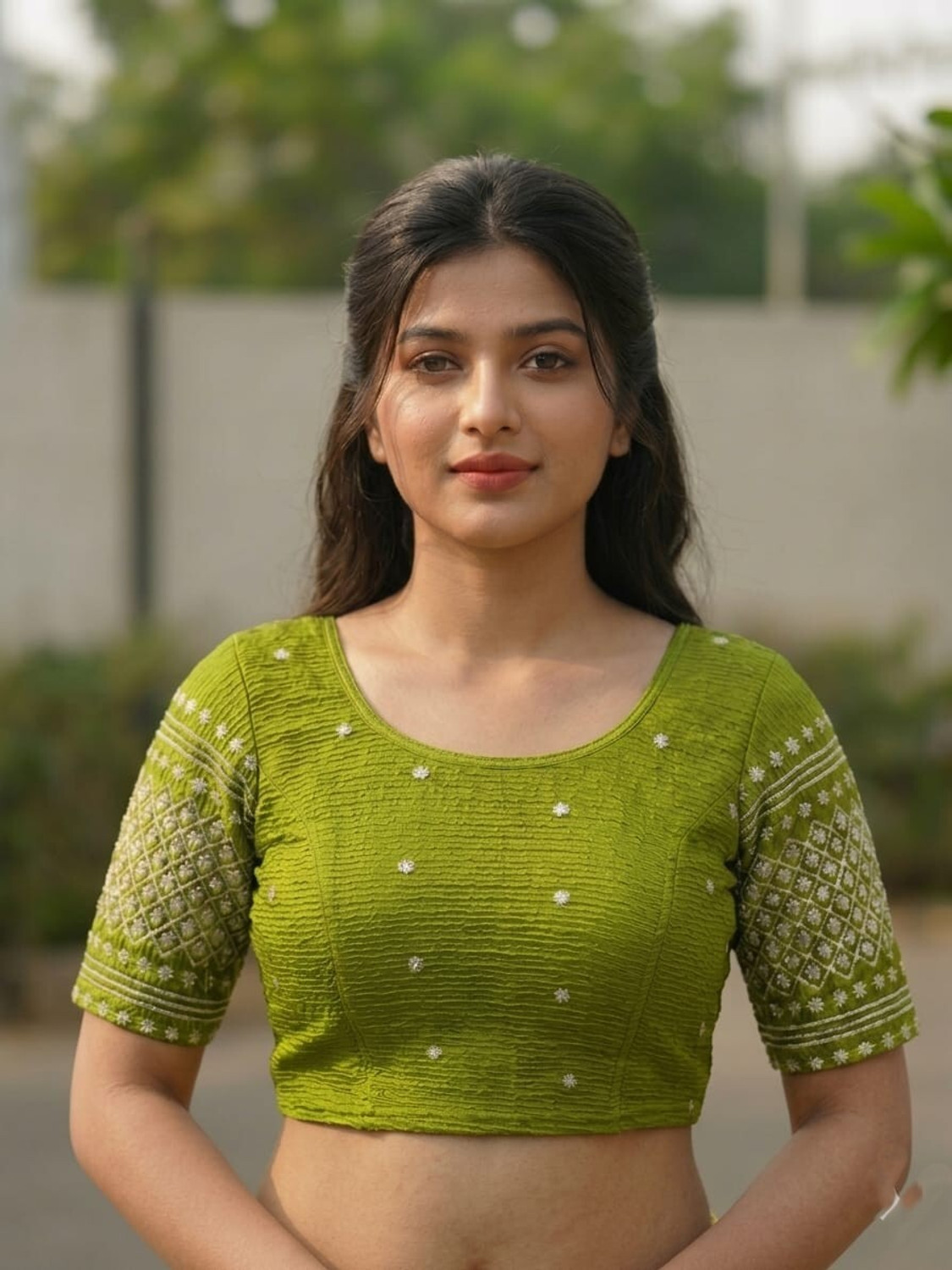 Image of PRIYANKA TRADERS U-Neck Women Blouse
