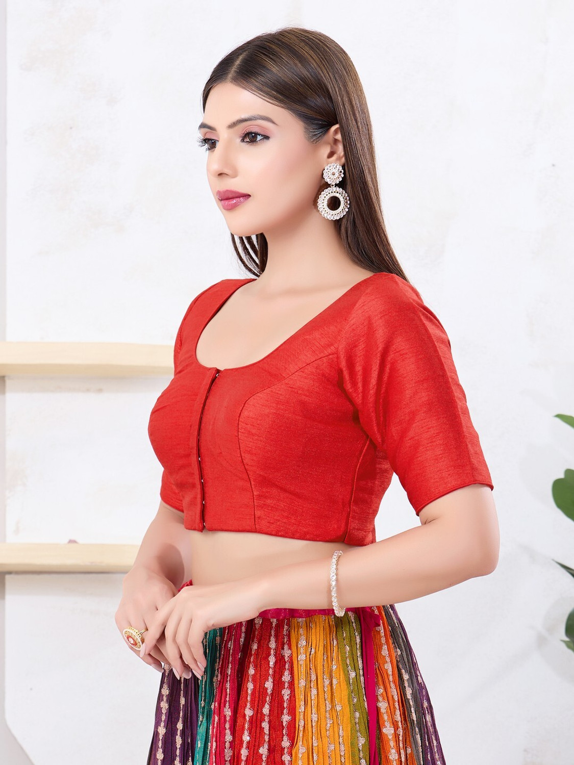 Image of Vamas-The Designer Blouses U-Neck Women Blouse
