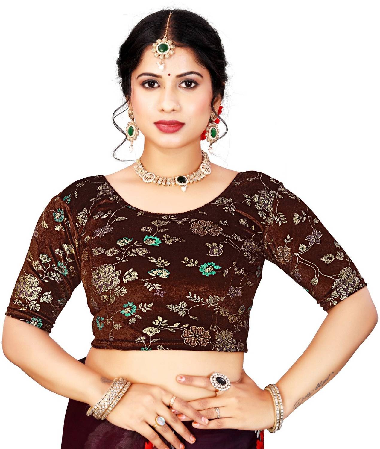 Atibha Fashion Round Neck Women Blouse