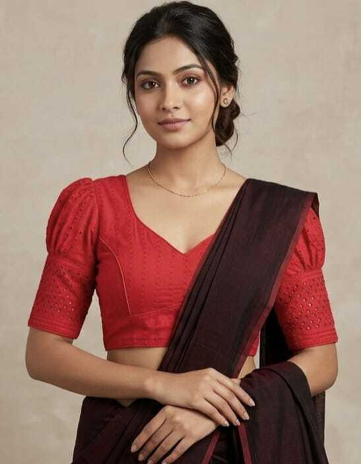 Image of mahidgarnents V-Neck Women Blouse
