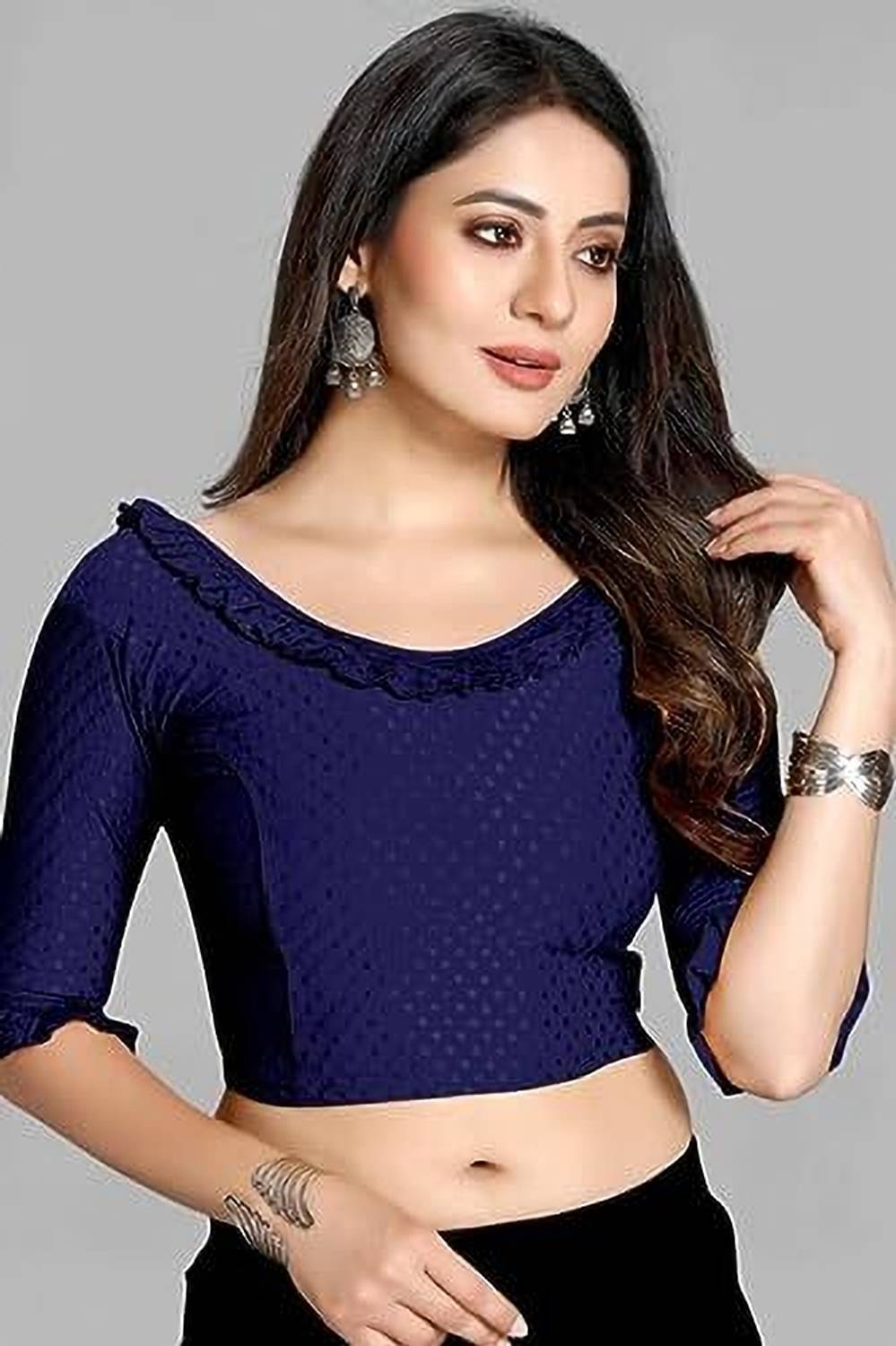 WOMEN MODE Round Neck Women Blouse