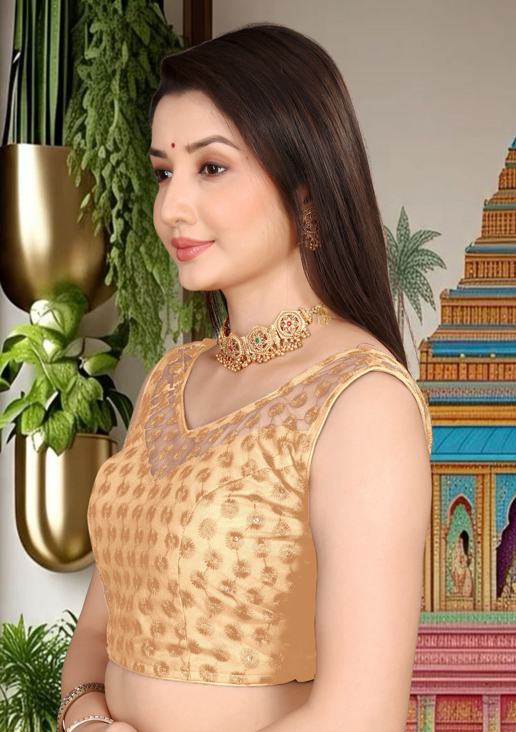 Image of TRENDYTUNIC Round Neck Women Blouse