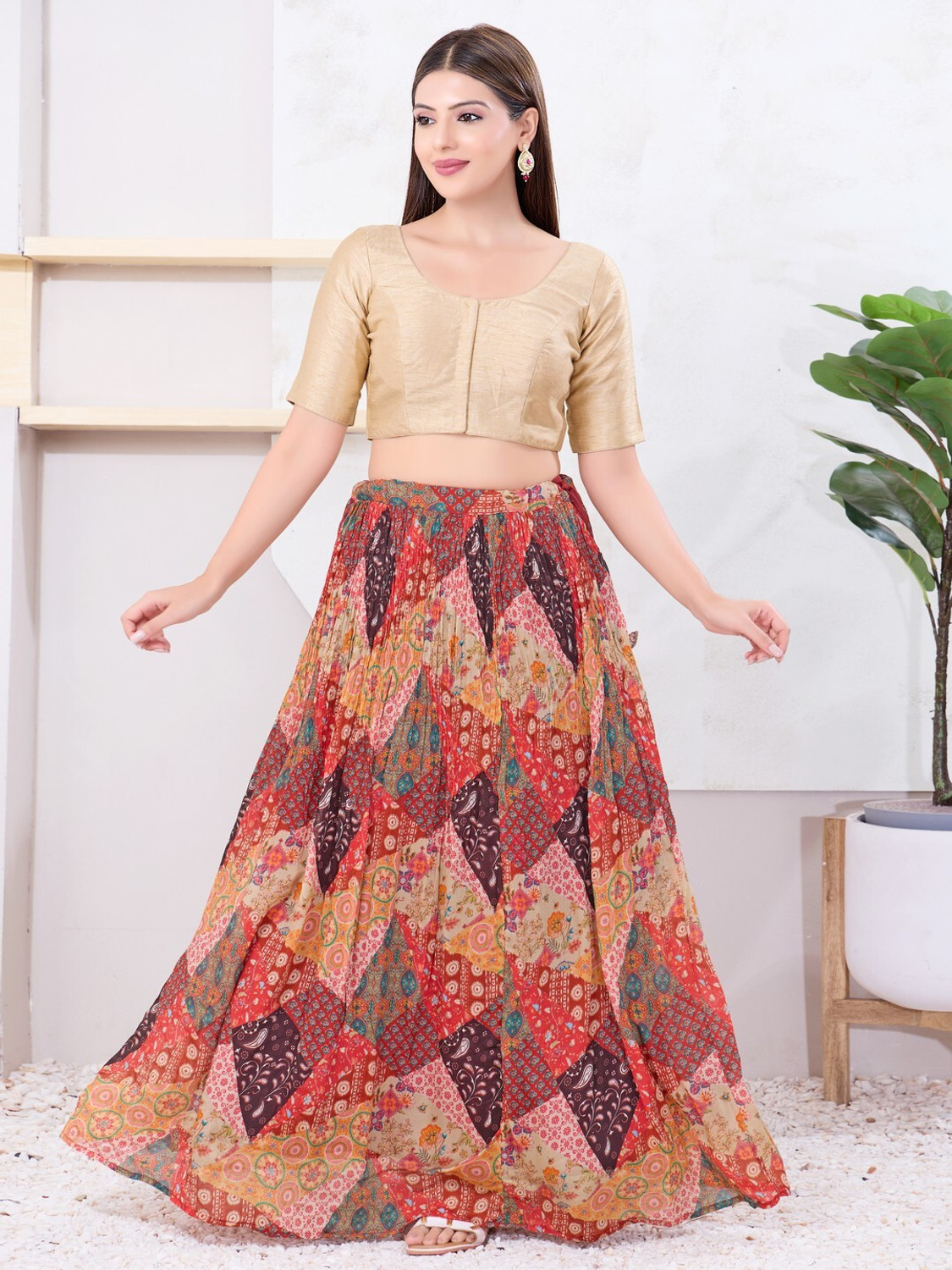 Image of Vamas-The Designer Blouses U-Neck Women Blouse