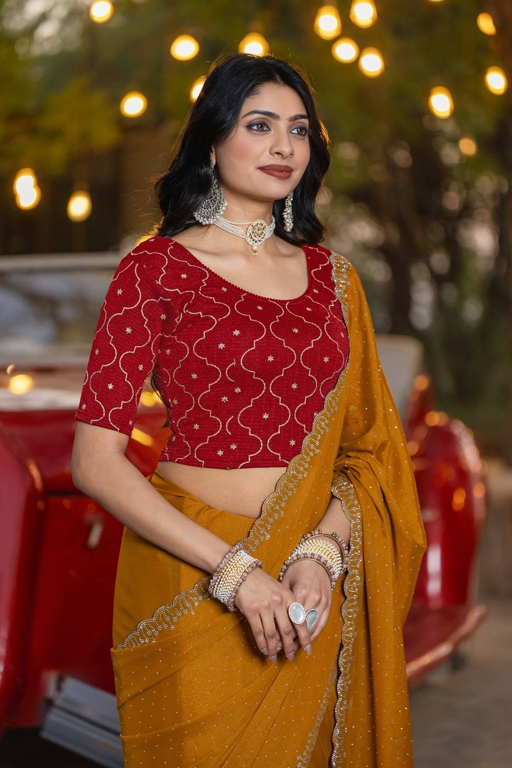 Rang Rangoli Round Neck Women Blouse