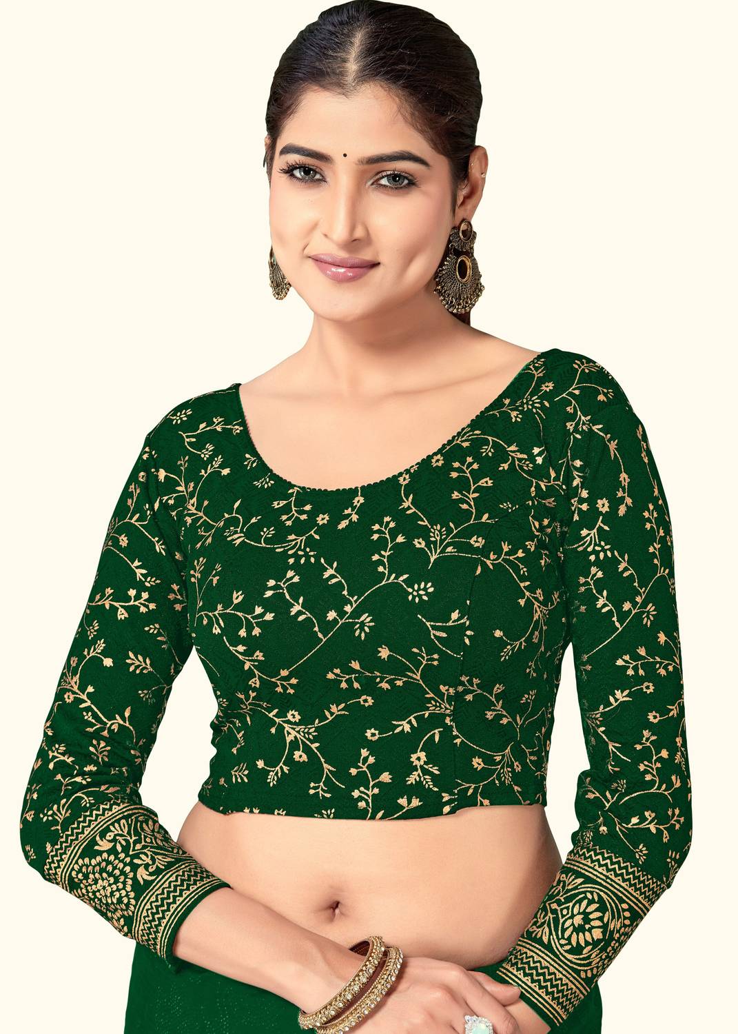 BADGERW INSOME Round Neck Women Blouse