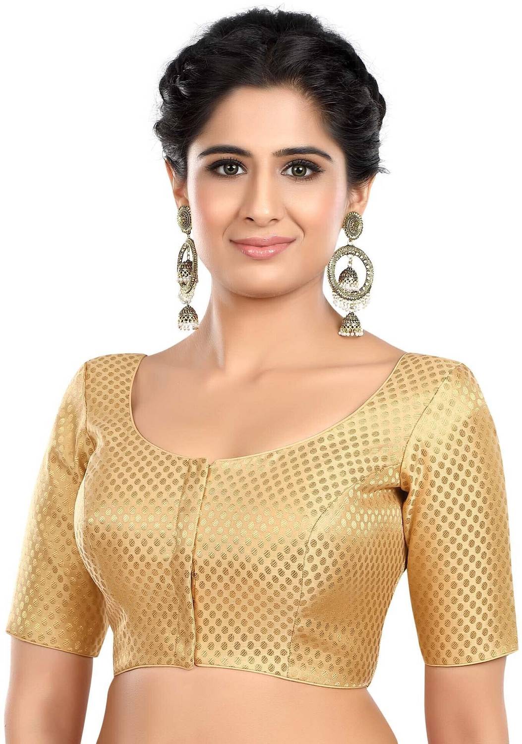 FIGUREUP Round Neck Women Blouse