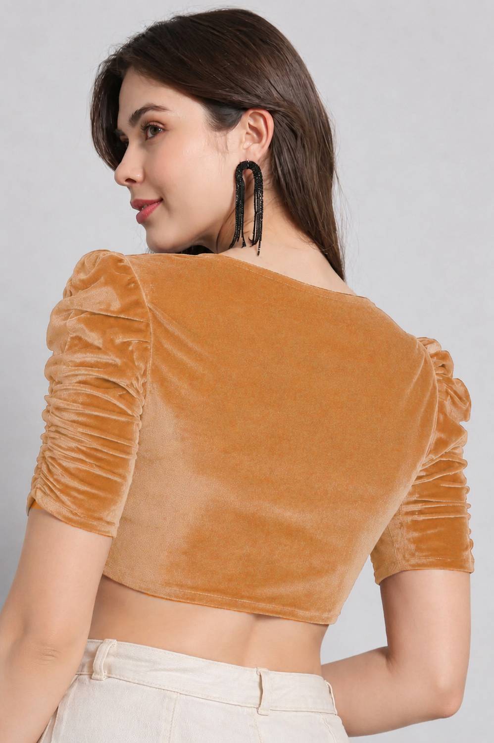 Atibha Fashion Sweetheart Neck Women Blouse