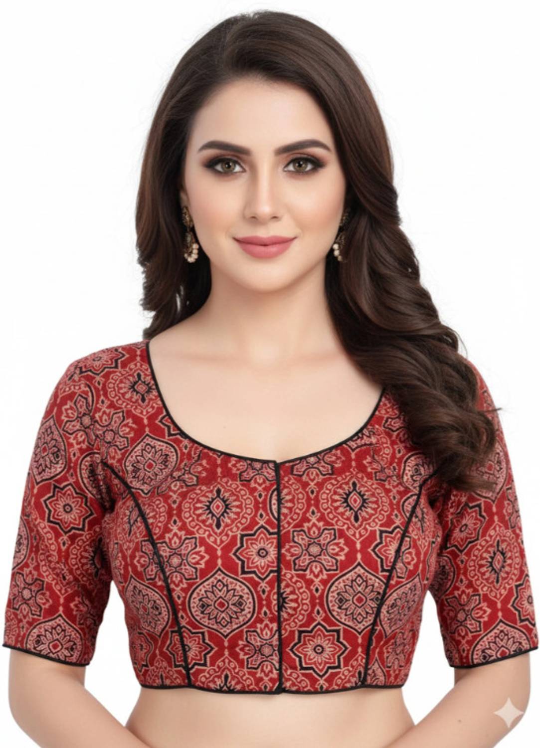 Agomoni Round Neck Women Blouse