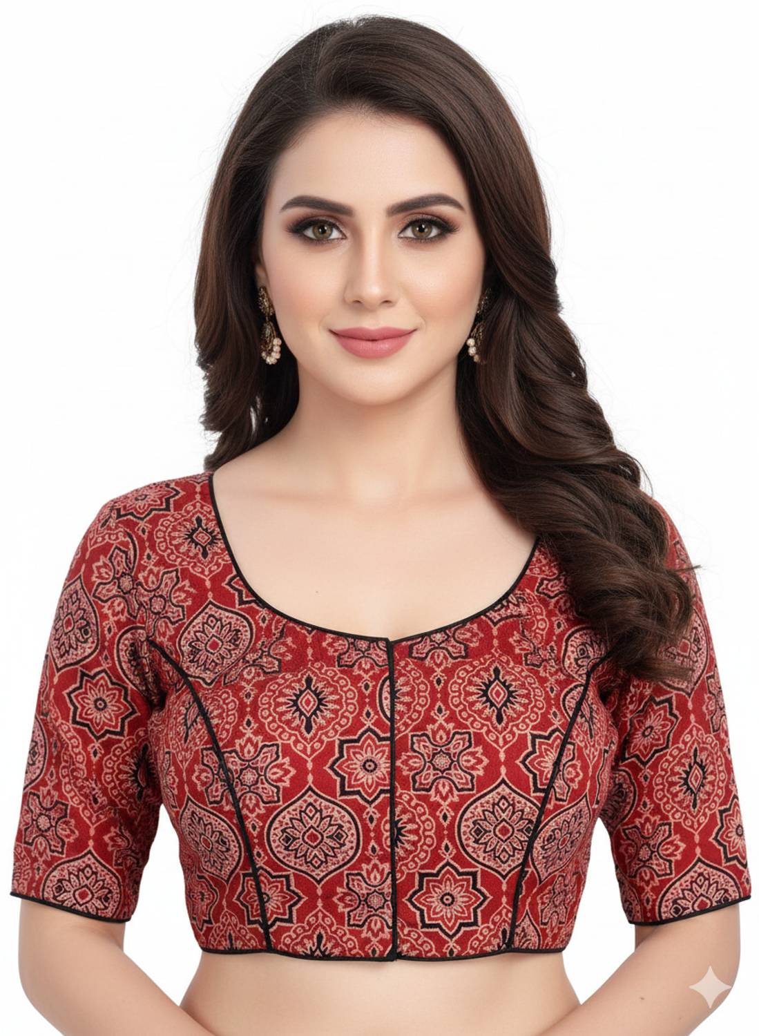 Agomoni Round Neck Women Blouse
