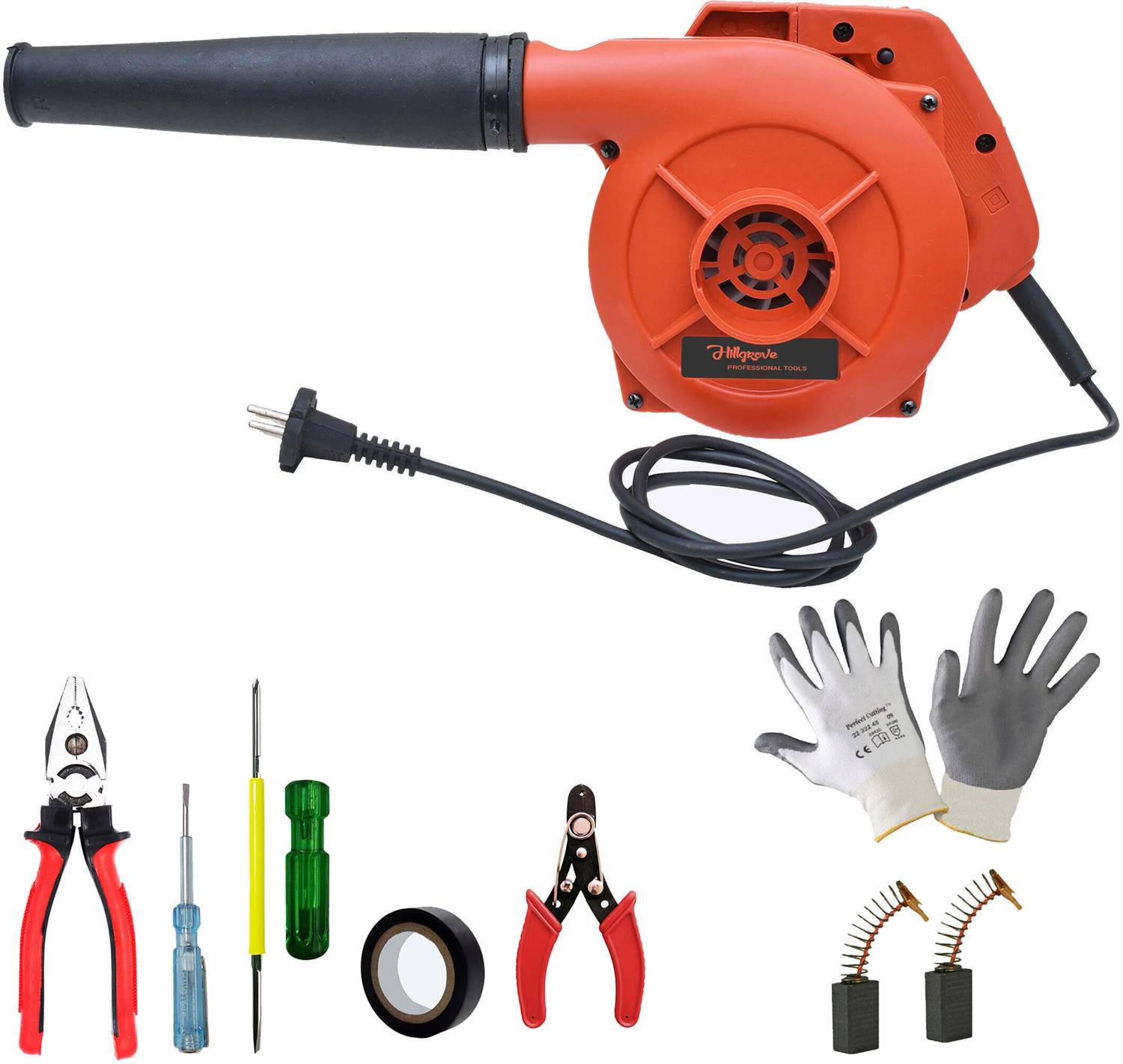 Hillgrove HGM1260M2 800W Air Blower with 5 Tools - Image 1