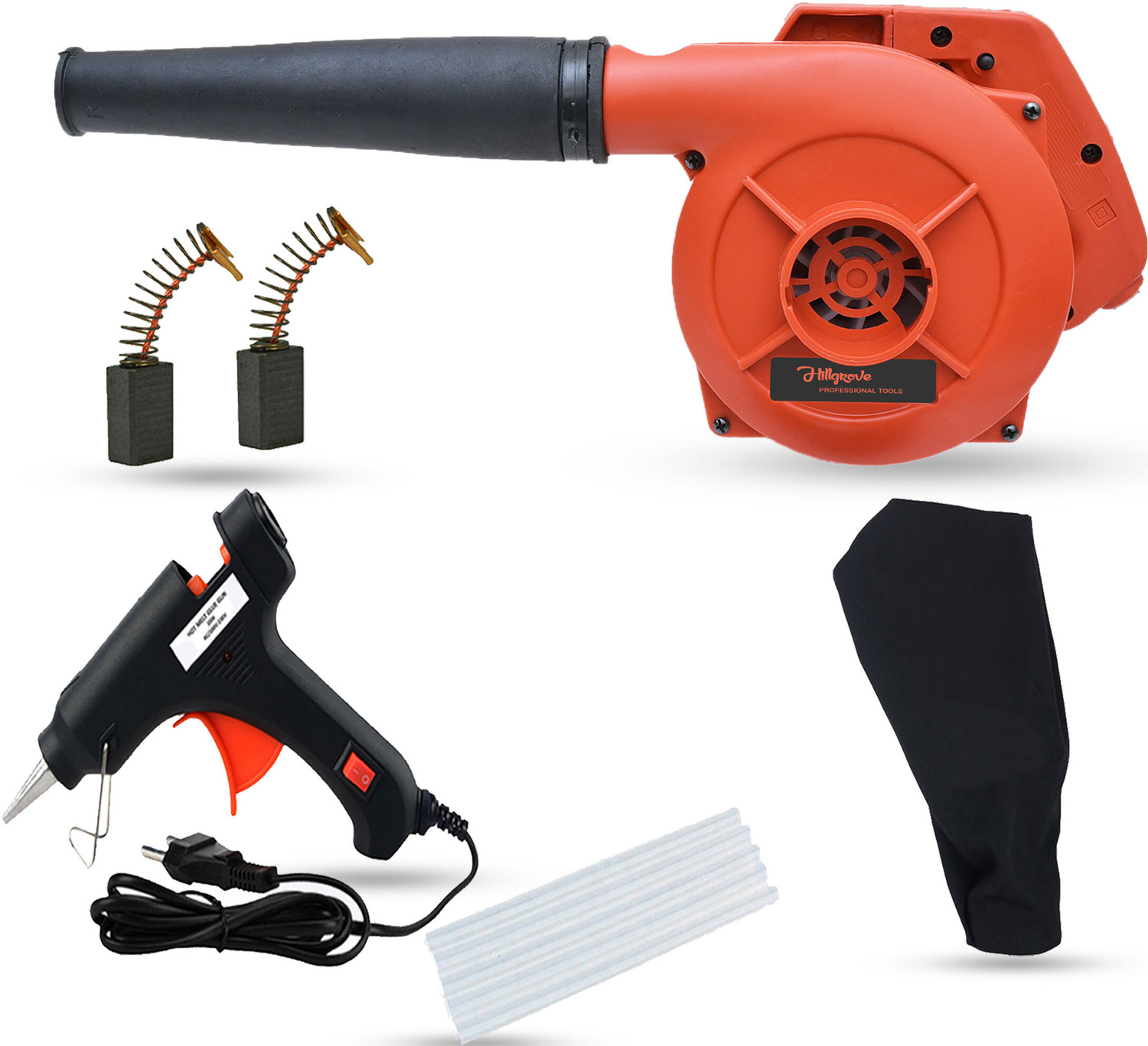 Image of Hillgrove HGCM632M1 800W Electric Air Blower and Suction Dust Cleaner with Carbon Brushes Forward Curved Air Blower