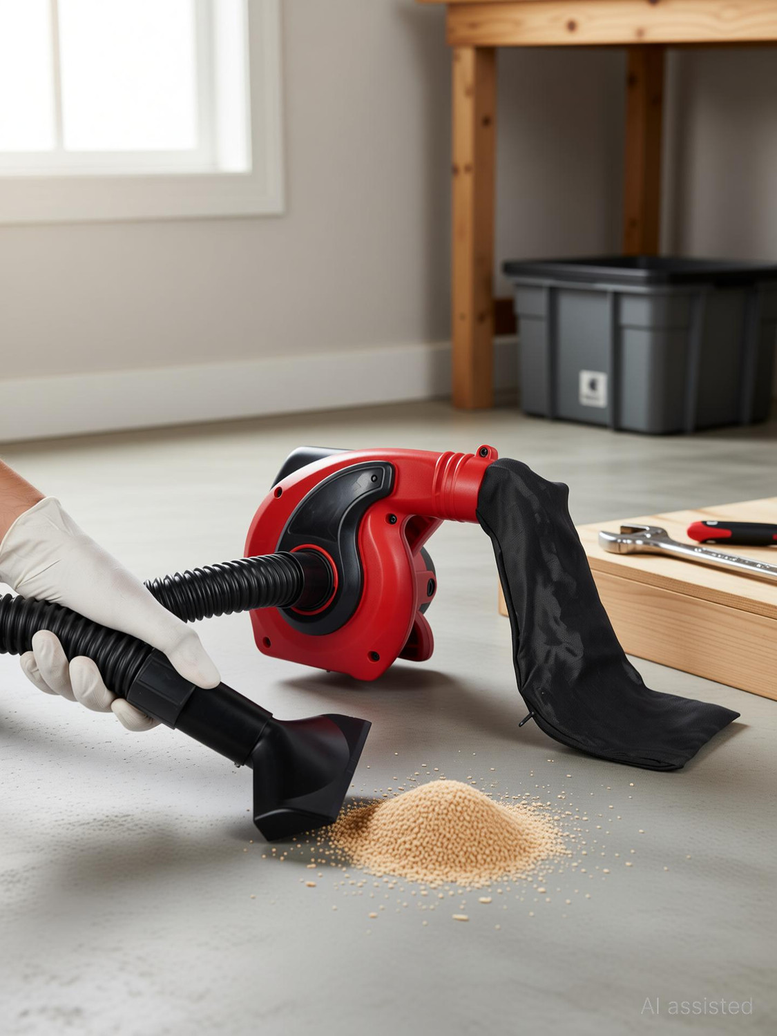 Image of Jakmister Vacuum Pipe Suction- Red 1000Watts / 19000rpm /100% copper / With Attachments Forward Curved Air Blower