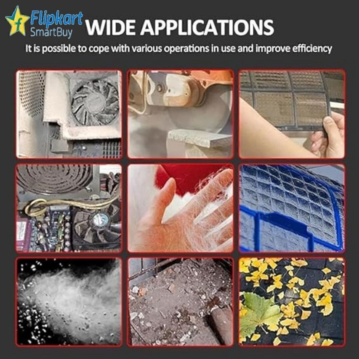 Image of Flipkart SmartBuy 130000 RPM Cordless Jet Air Blower, Jet High Speed Dust Cleaner Backward Curved Air Blower