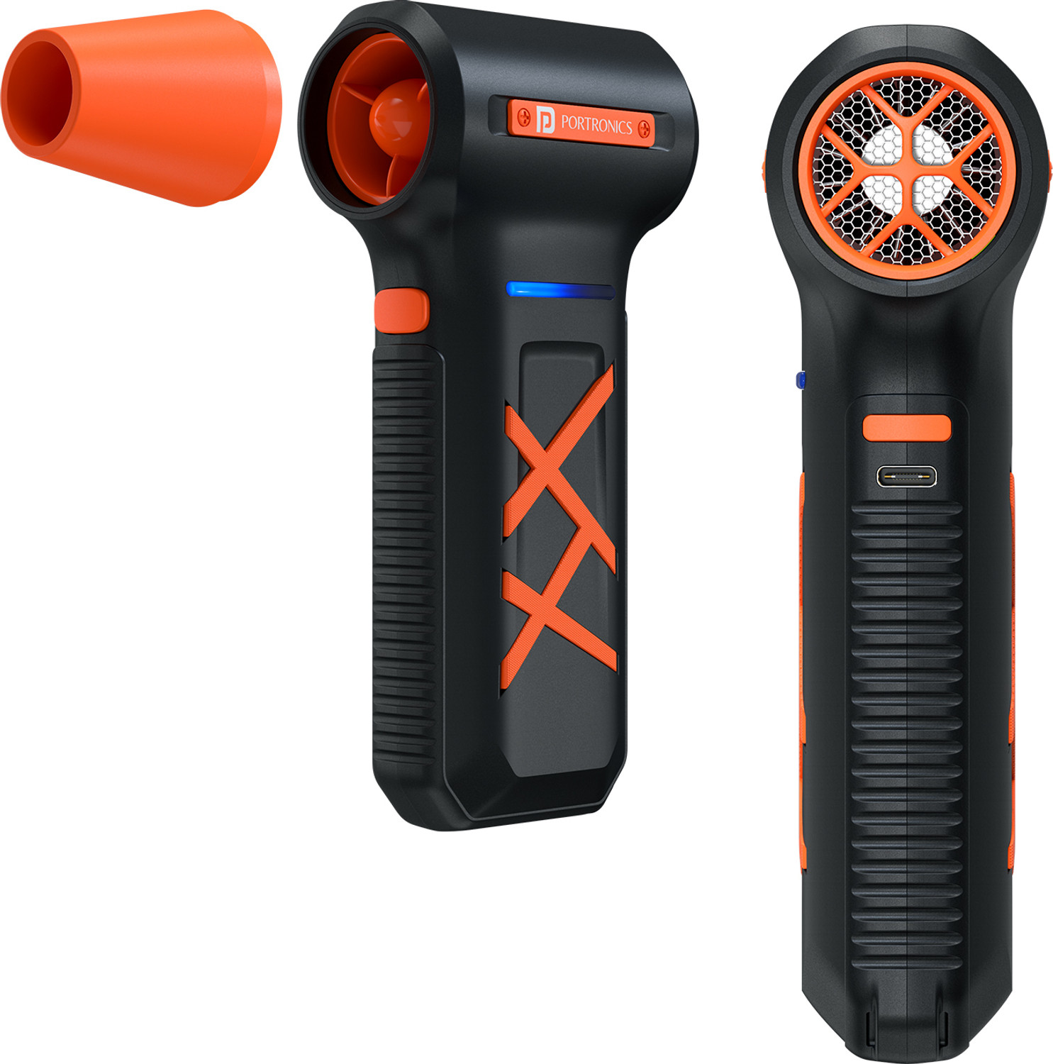 Image of Portronics Tornado Plus Handheld High-Speed Air Duster, 1,30,000 RPM, Type-C Rechargeable Dust Extraction Blower