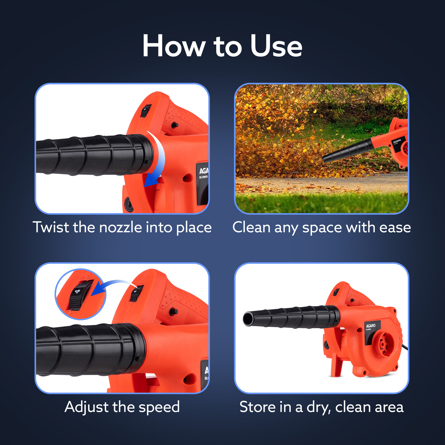 Image of AGARO Leaf Blower