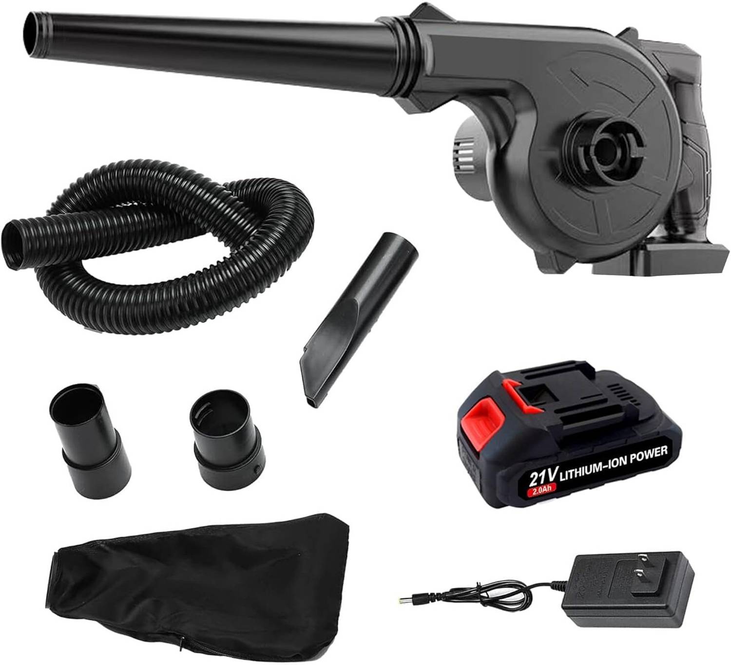 BIYALI 2 in 1 Cordless Small Vacuum Blower Rechargeable Portable Blower Dust Cleaning Leaf Blower