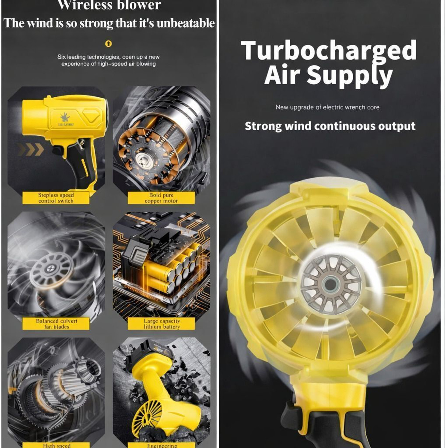 Image of Flipkart SmartBuy 130000 RPM Cordless Jet Air Blower, Jet High Speed Dust Cleaner Backward Curved Air Blower