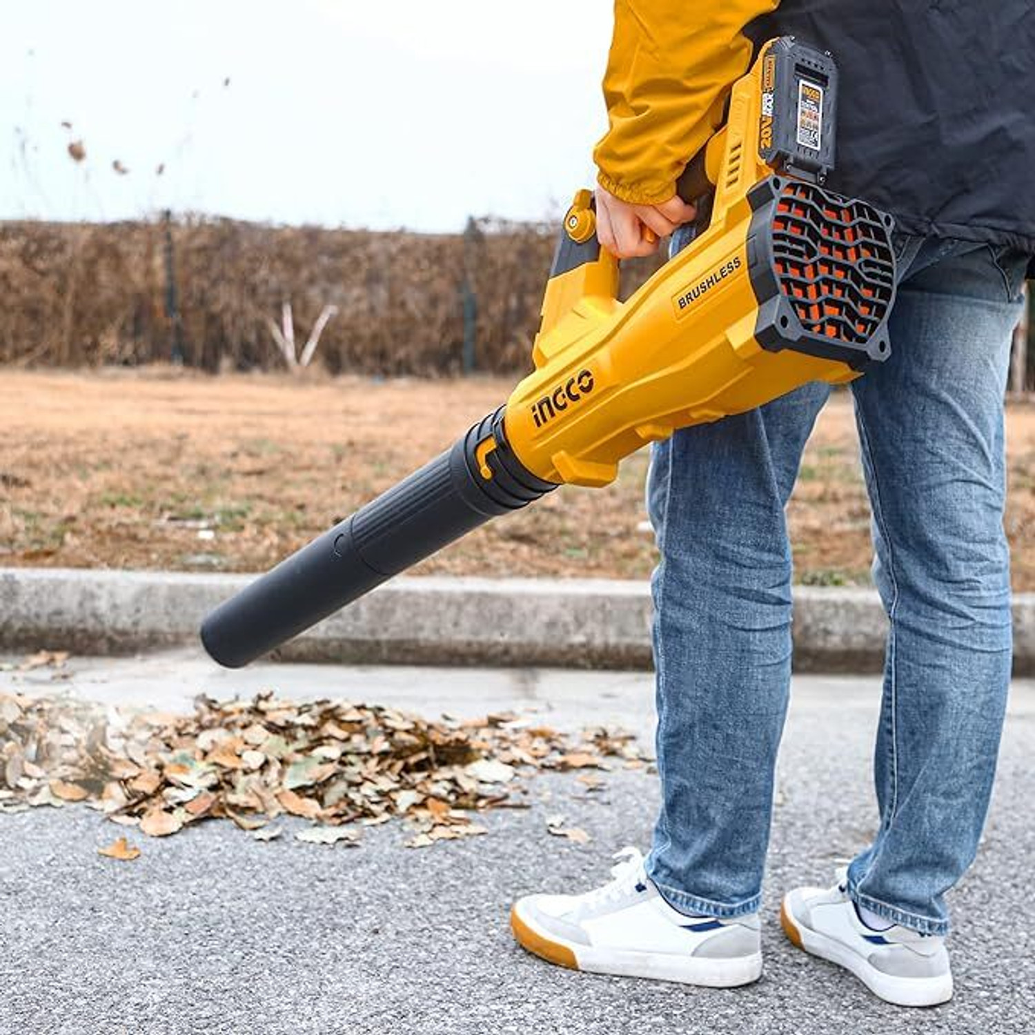 Image of INGCO Lithium-ion Without Battery and Charger CABLI20428 Forward Curved Leaf Blower