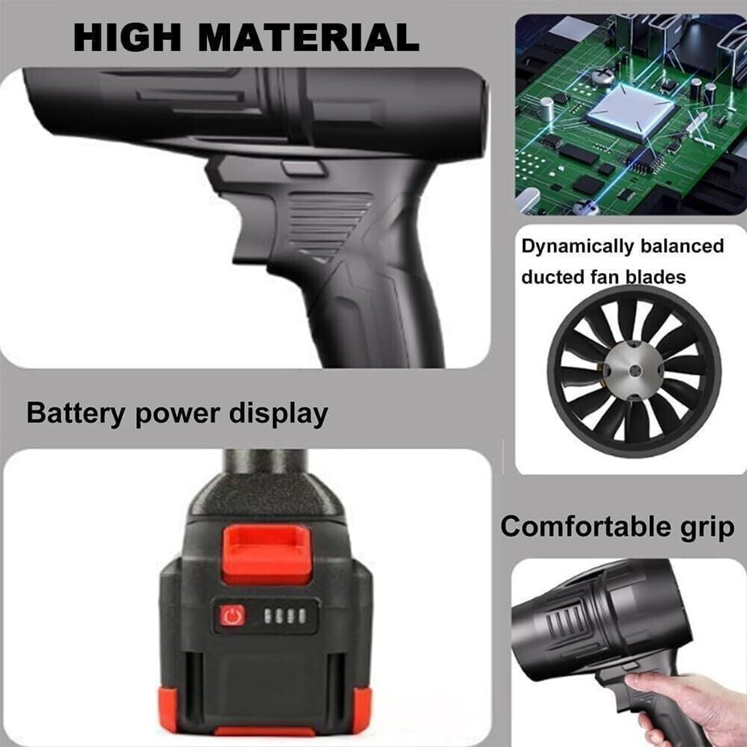 Image of Dhupgarh High Speed Air Blower Jet Aerodynamic Design with BLDC motor , Battery Operated Forward Curved Air Blower