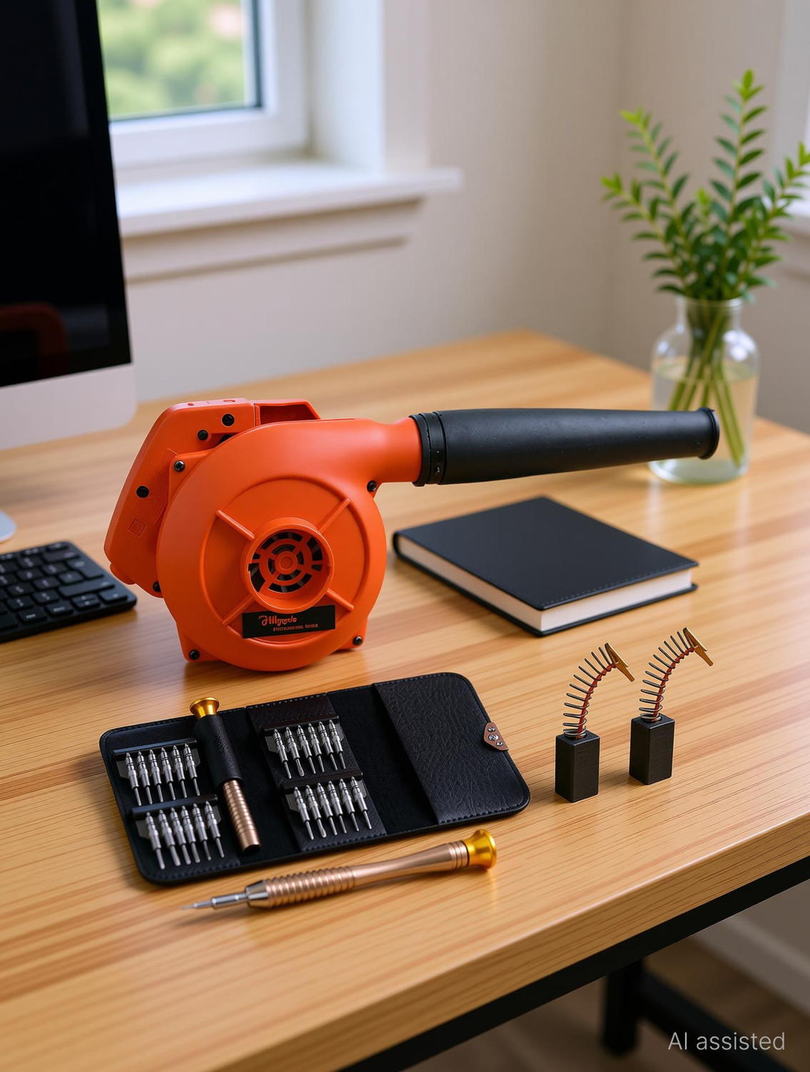 Image of Hillgrove HGCM644M1 800W Electric Air Blower and Suction Dust Cleaner with Carbon Brushes Forward Curved Air Blower