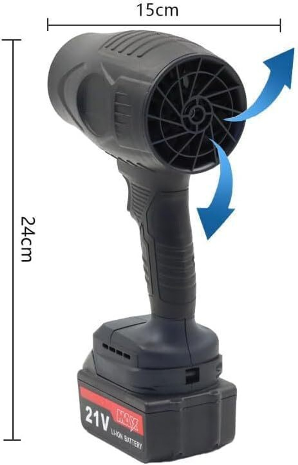 Image of GHANU Portable Cordless Air Blower High Power Turbo Jet Blower Electric Leaf Blower Air Blower