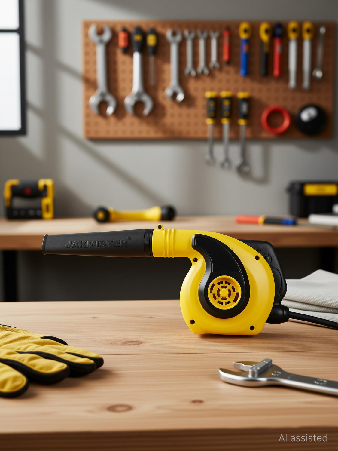 Image of Jakmister [+-]Speed Controller Yellow 1000Watts / 19000rpm /100% copper With Attachments Air Blower