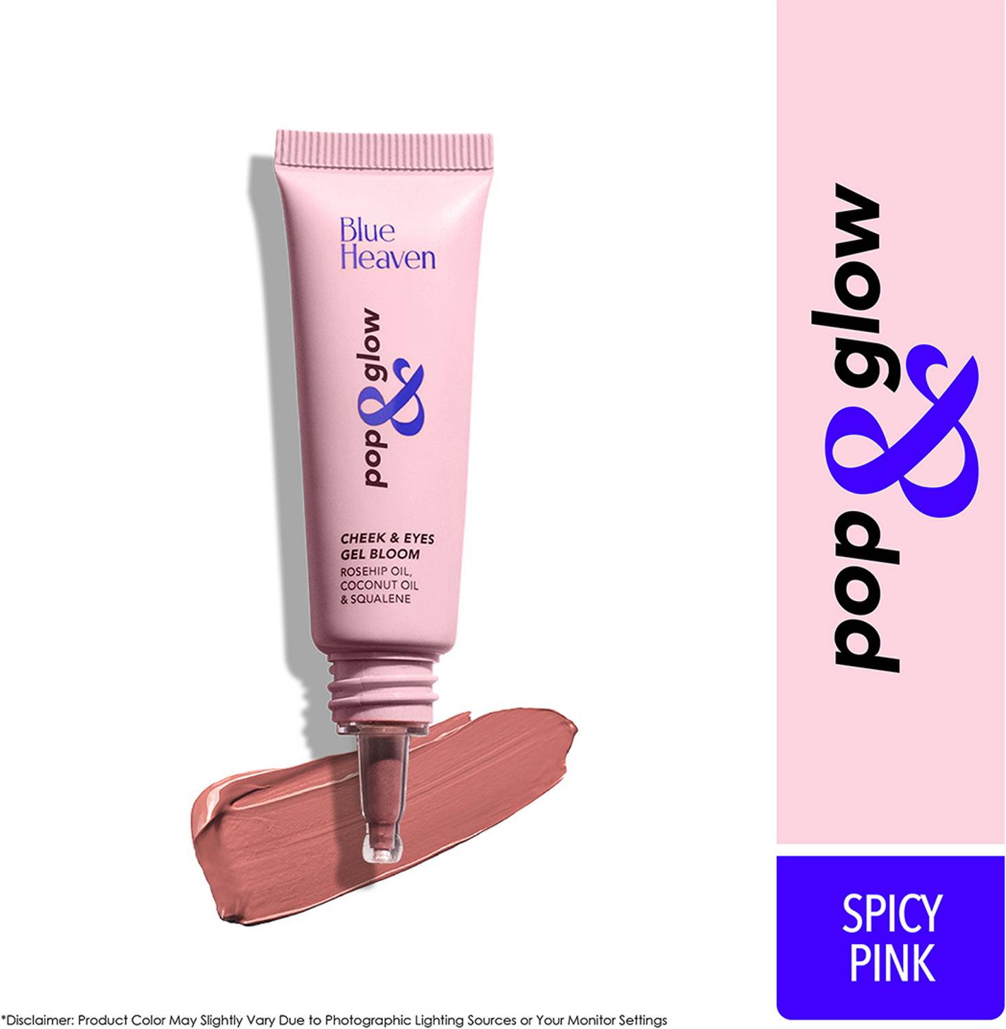 BLUE HEAVEN Pop & Glow Gel Blush 12Ml Spicy Pink