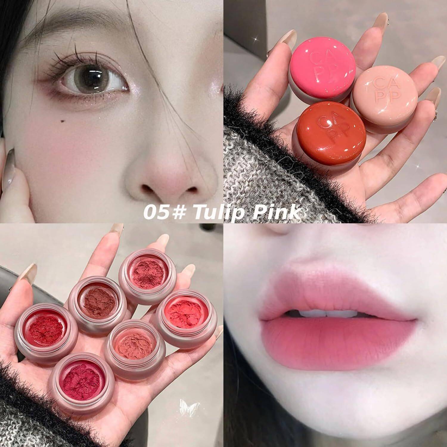 Cappuvini Chubby Creamy Blush Mud with Silky Smooth Texture and Dewy Luminous Finish