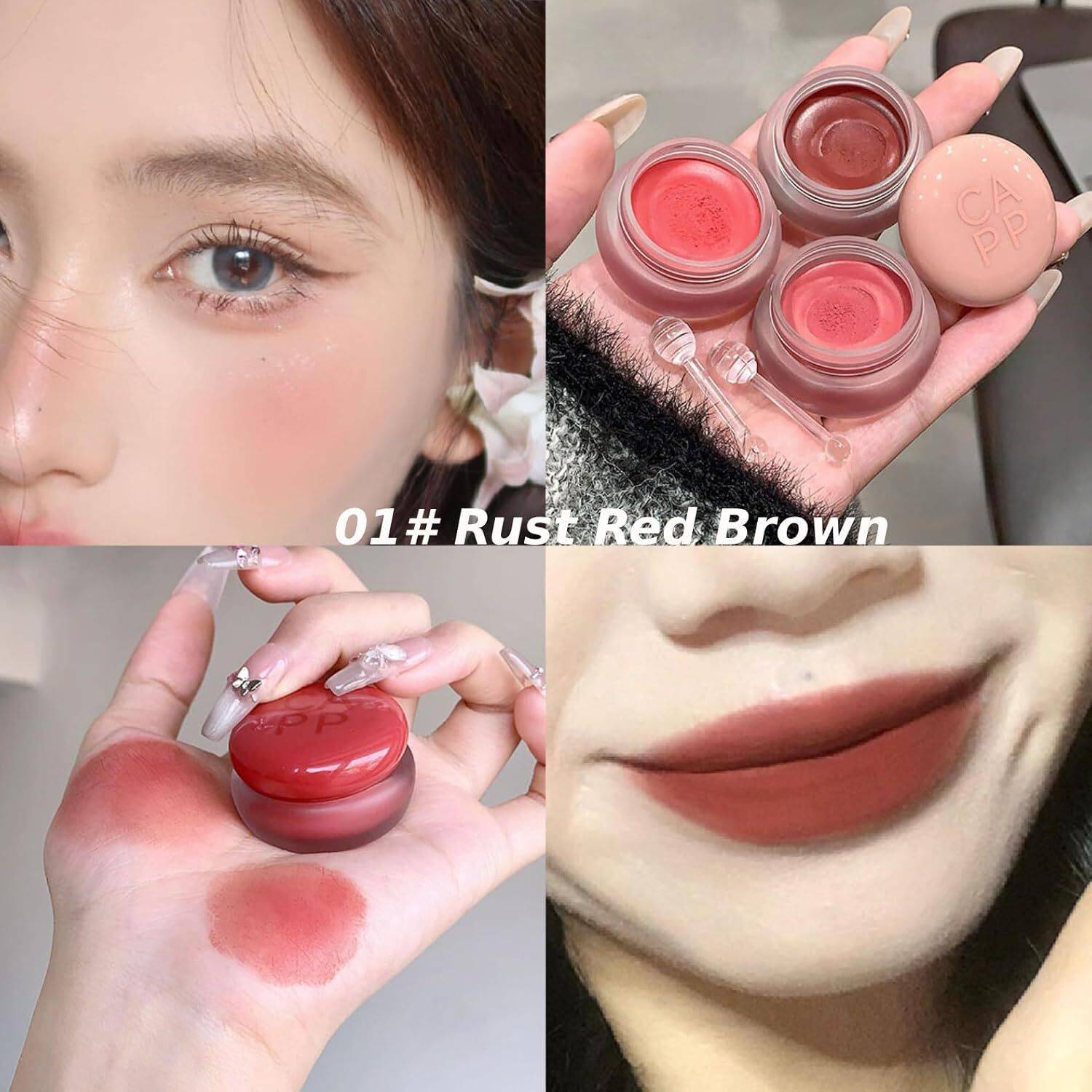 Cappuvini Chubby Creamy Blush Mud with Silky Smooth Texture and Dewy Luminous Finish