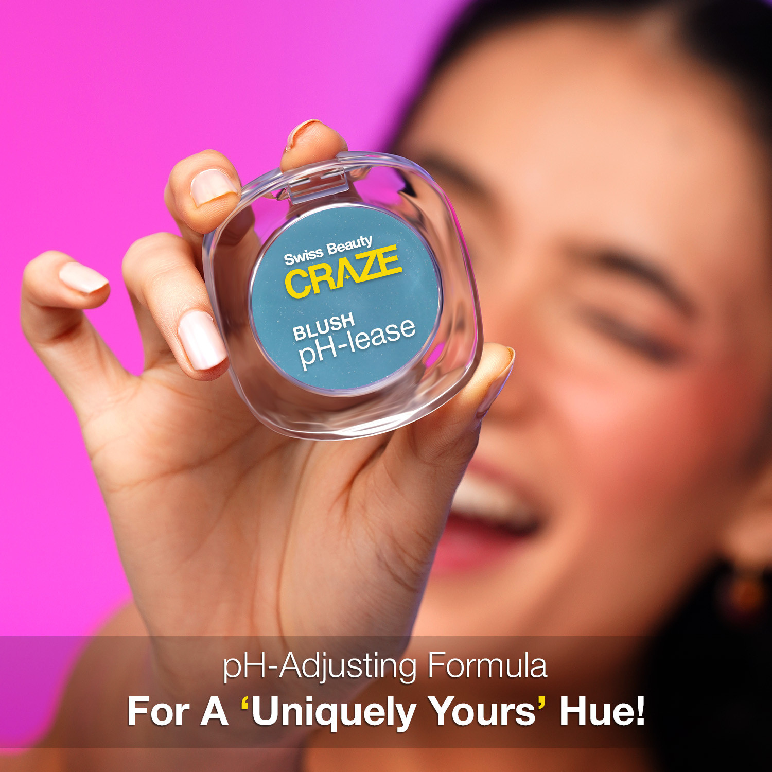 Image of SWISS BEAUTY CRAZE Blush pH Lease | Dewy Glow Shimmer | Macadamia Olive Oil