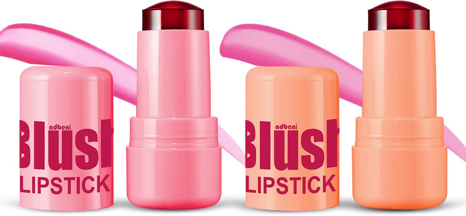 adbeni 3-in-1 Eyes, Cheek, and Lip Blush Stick, Waterproof Matte Cream Lipstick Blush