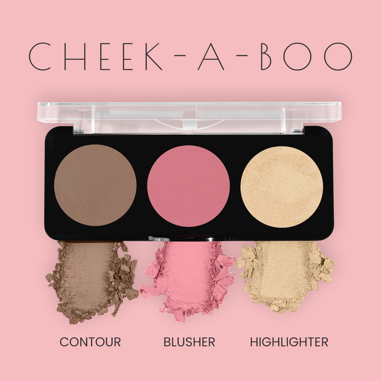 Image of SWISS BEAUTY Cheek- A- Boo Face Palette -02 with Blusher , Contour and Highlighter