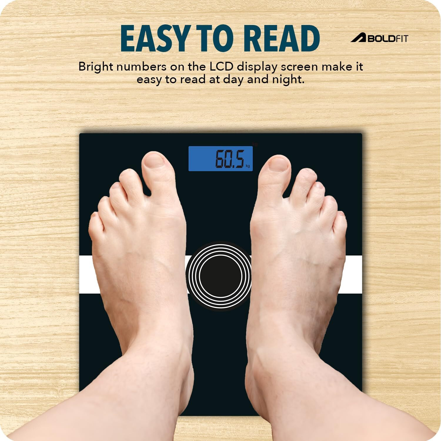 Image of BOLDFIT Weighing Machine Digital Weighing Scale 180kg Weight for Human 3 Year Warranty Weighing Scale