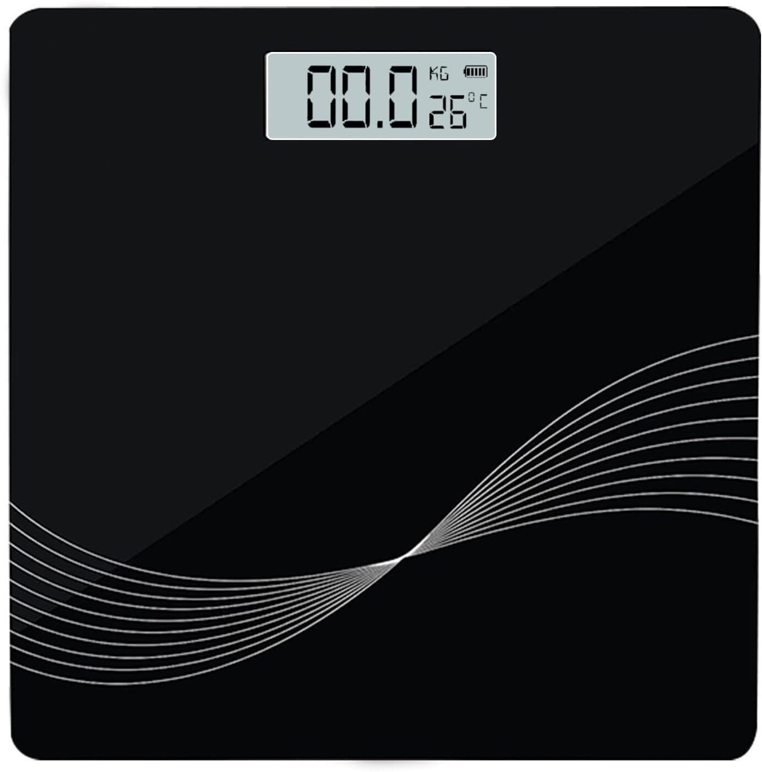 Image of buyease digital bathroom scale , LCD display health weighting scale for personal use BMI Weighing Scale