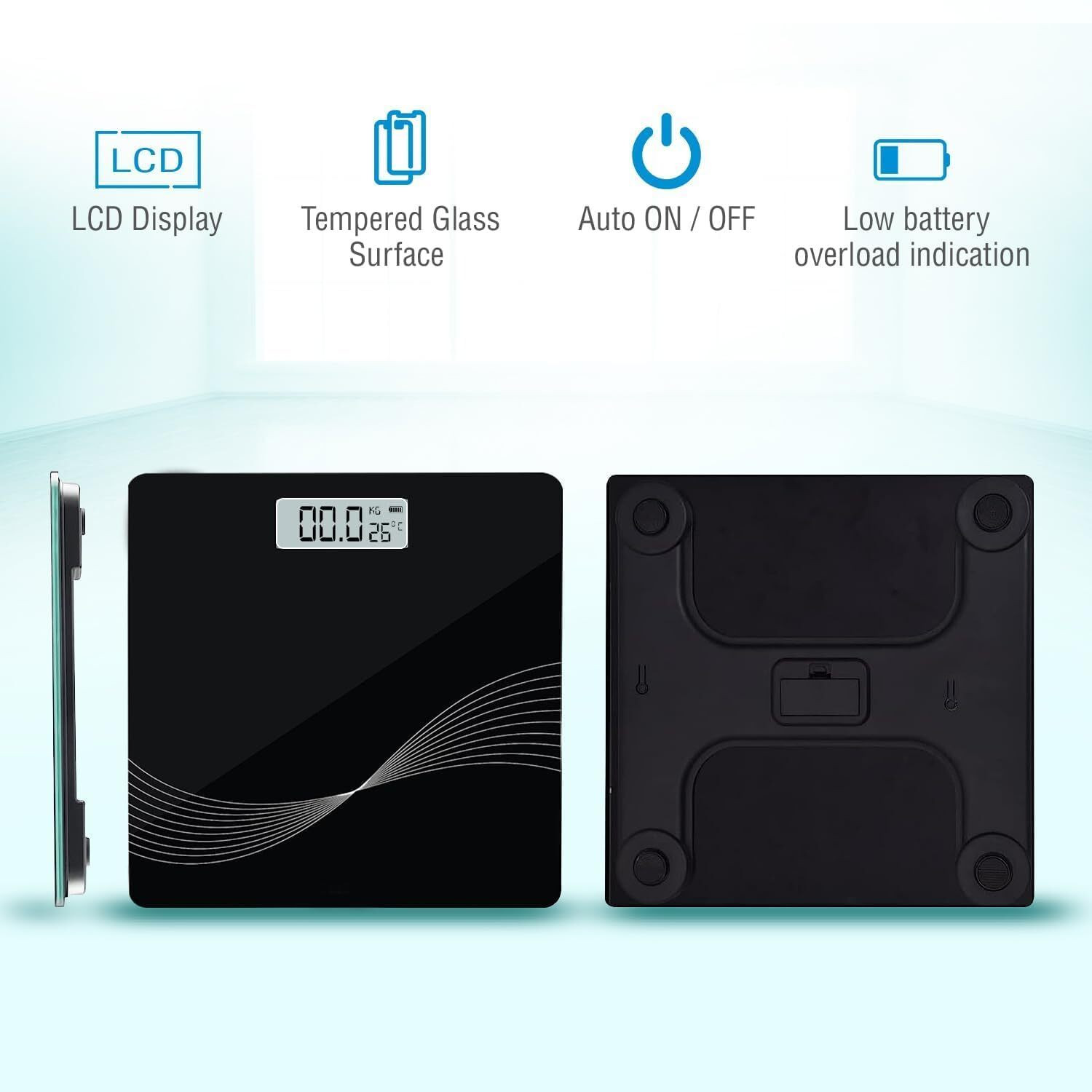 Image of buyease PersonalDigital ElectronicBodyWeight Machine For Human Body 180KgWeighing Scale Weighing Scale