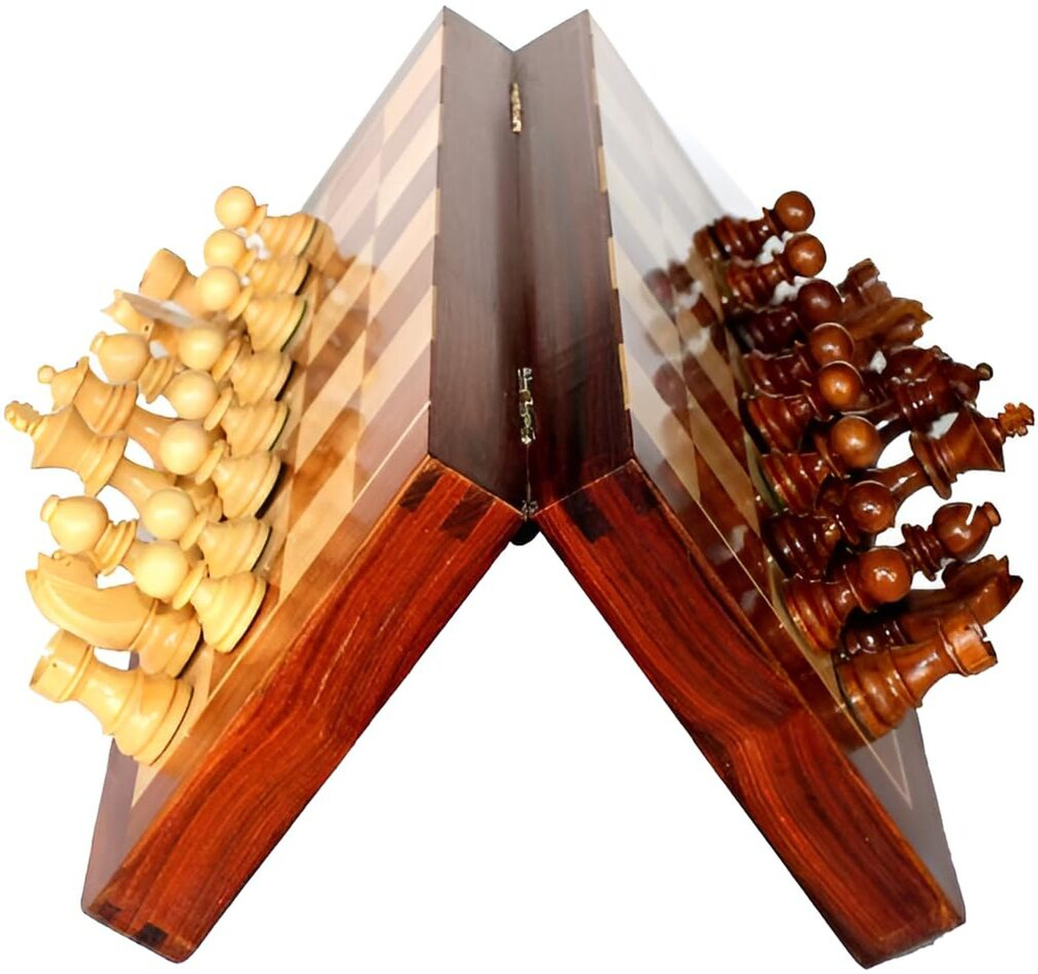 Image of DHARNIX Magnetic Chess Board, Travel Chess Set with Folding Board for Kids and Adults Educational Board Games
