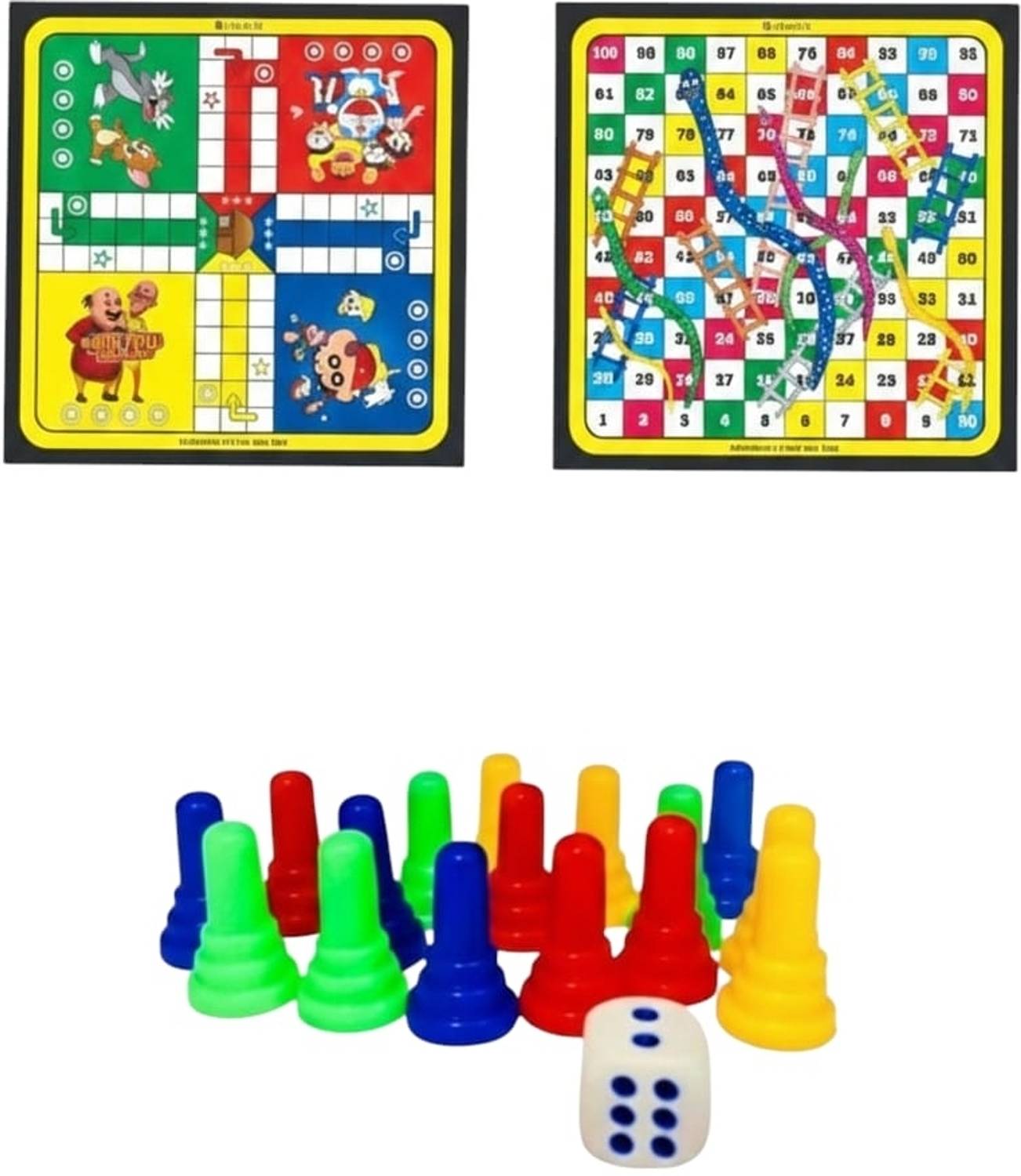 aunique Kids ludo and snake 2 in 1 board game for family, friends and youth Strategy & War Board Game