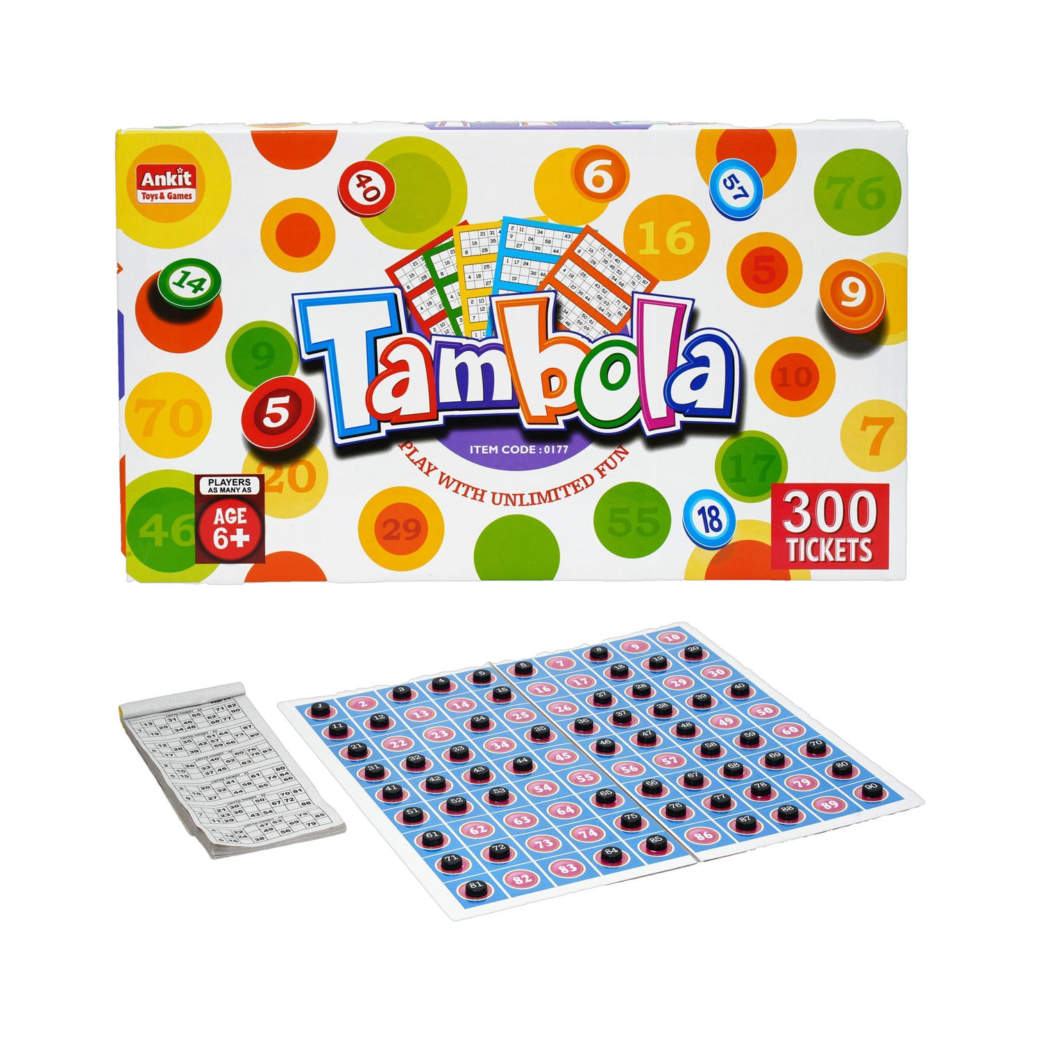 Ankit Toys & Games Tambola 15" Family Fun Board Game Interactive Social Entertainment and Durable Party & Fun Board Game