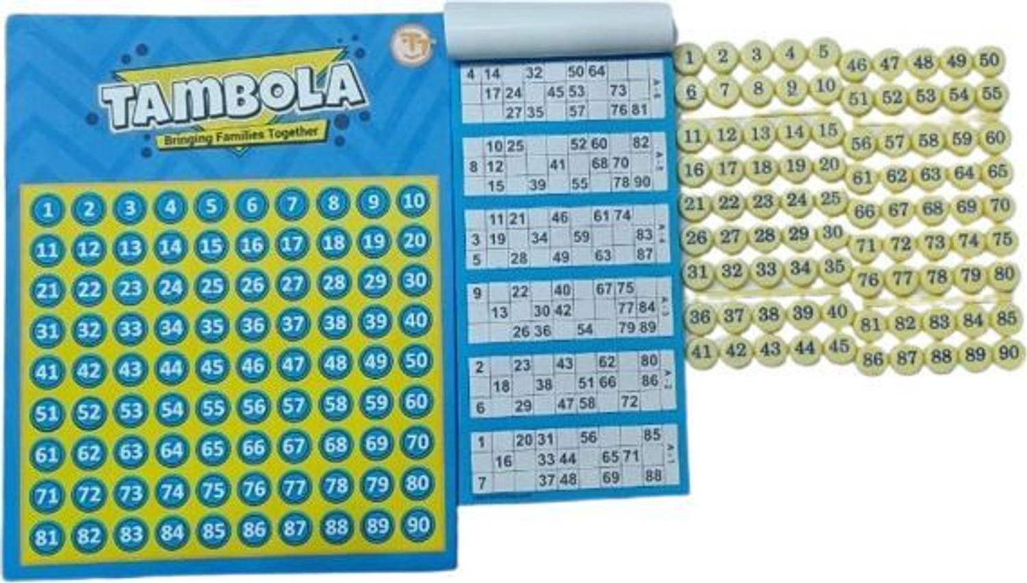 Image of Tambola Tickets ambola Game Set Bringing Families Together Educational Board Games