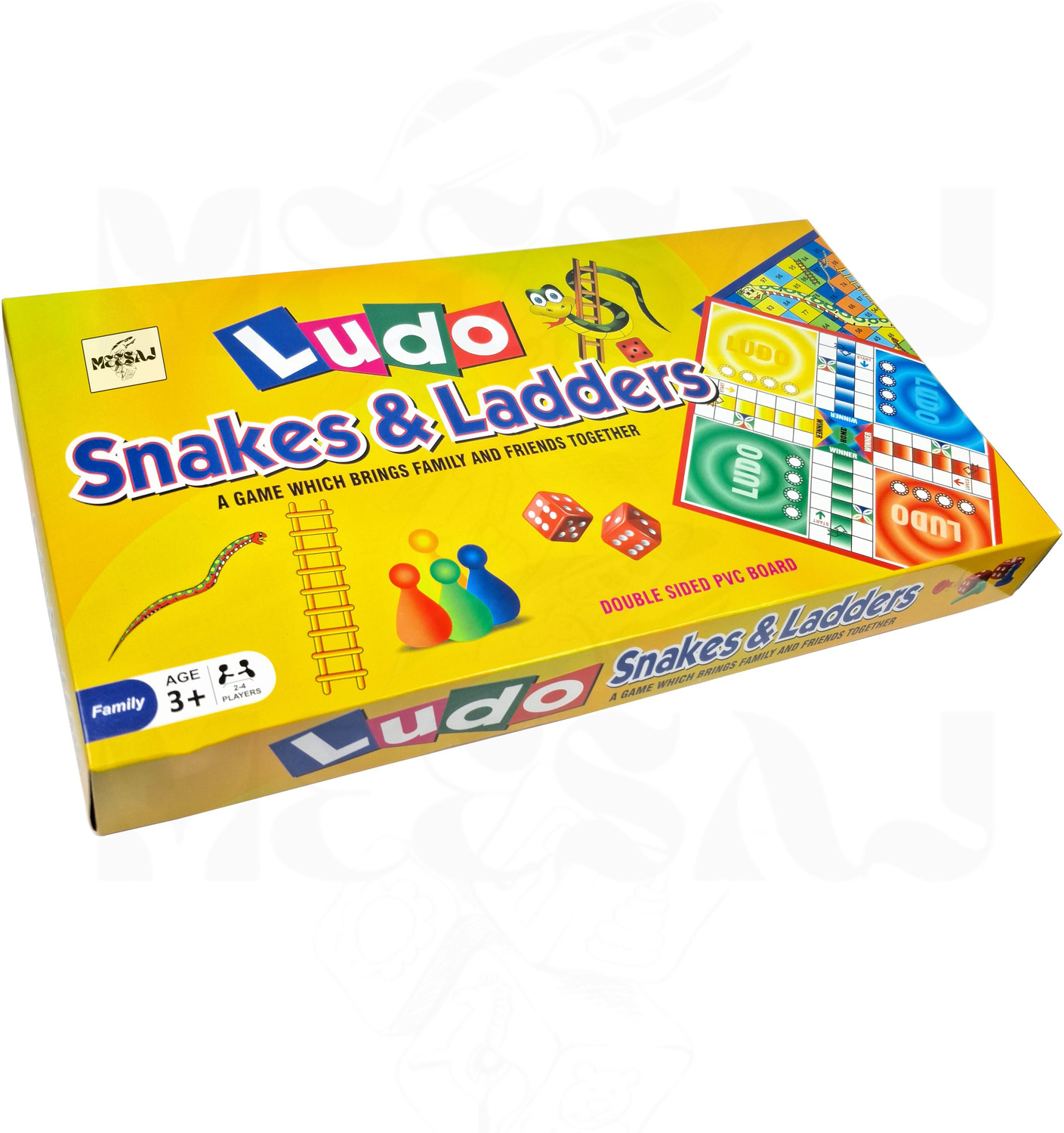Image of Meesaj Premium Ludo Snakes & Ladders Classic Board Game for Family Entertainment Party & Fun Board Game